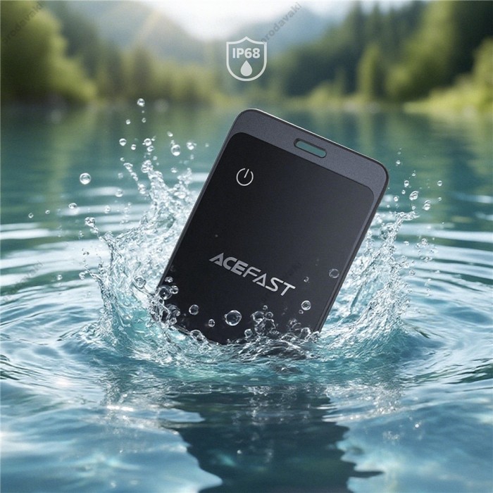 Пошуковий трекер ACEFAST S3 metal card positioning device single Metal Grey